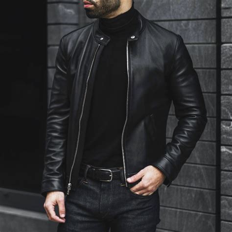 thursday racer leather jacket